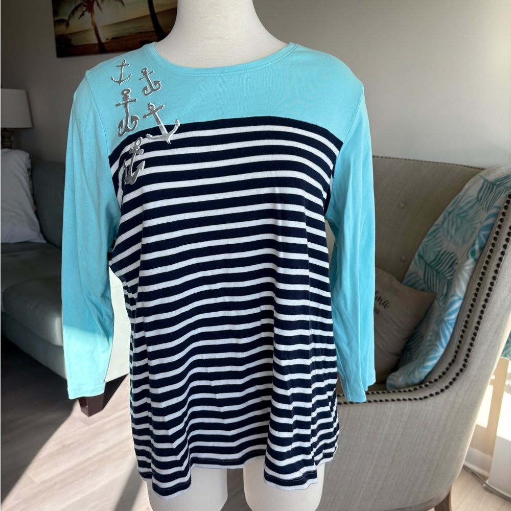 XXL - Adorable Kim Rogers 3/4 Sleeve Top